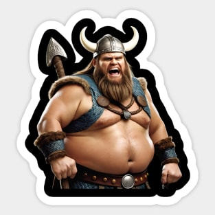 Jim Carrey, A fat Viking warrior Sticker